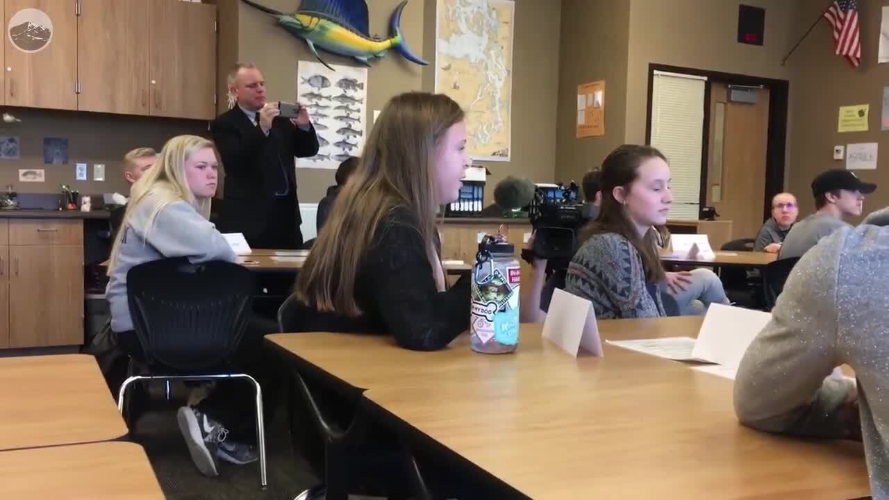 Ferndale lawmaker talks guns, safety with Meridian students