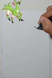 Drawing Pokemon Virizion 