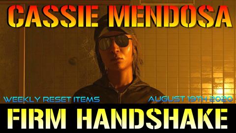 The Division 2: Cassie Mendoz Has The FIRM HANDSHAKE! + (...