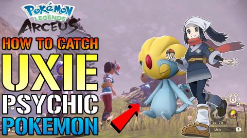 Pokemon Legends Arceus: How To Catch UXIE! The EASY Way! ...