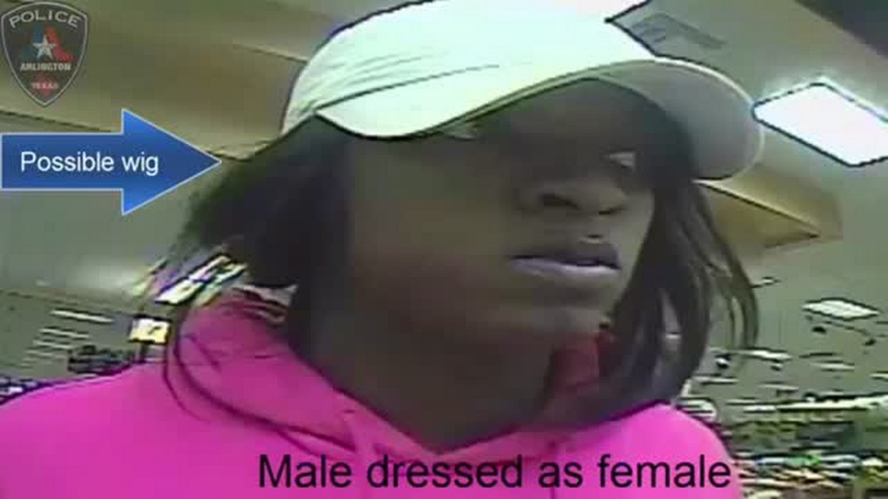 Arlington Police Seek Help Identifying Male Bank Robbery Suspect Dressed As Woman Fort Worth 