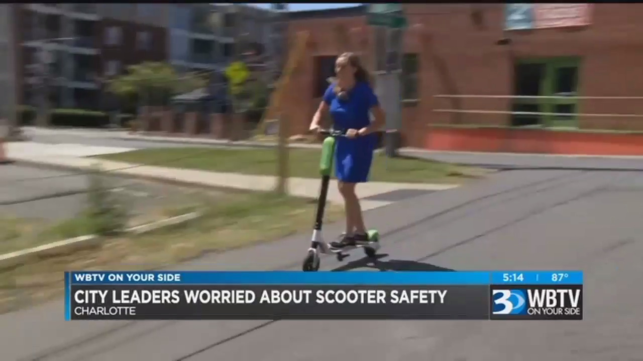 Charlotte says it has the right to seize scooters in sidewalk