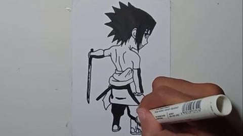 Drawing Anime SASUKE CHIBI