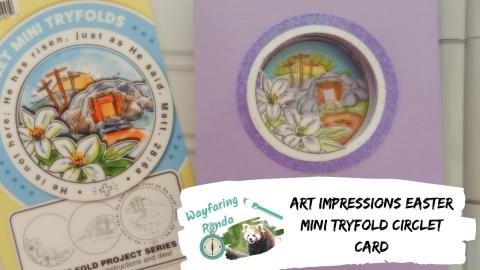 Art Impression Easter Tryfold Card with Cardstock