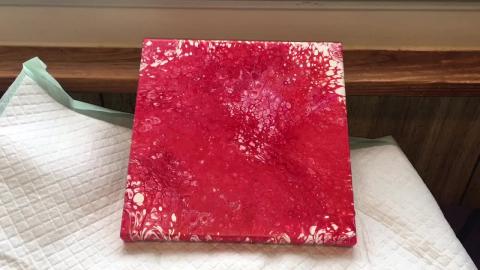2020 Fluid Art #61 - Dried Results from Last Week