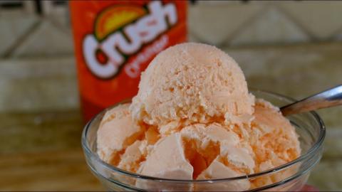 Orange Crush Ice Cream without a Machine | No Churn Ice C...