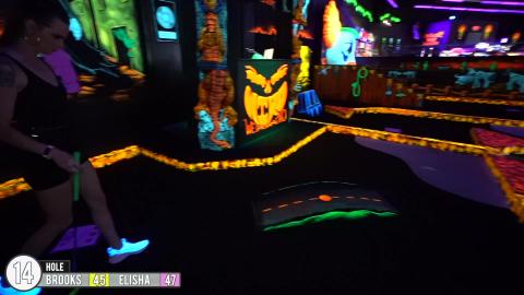 INSANE Blind Putt Mini Golf Hole In One! - Part 4