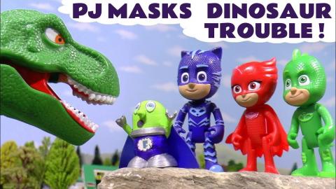 PJ Masks Dinosaur trouble with Thomas The Train, Dinosaur...