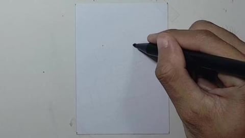 Drawing Cartoon Cute Astonaut Flying With Pencil Roket