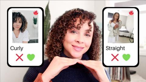 tinder decides | curly vs. straight hair