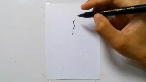 Drawing Hand graffiti with thumb