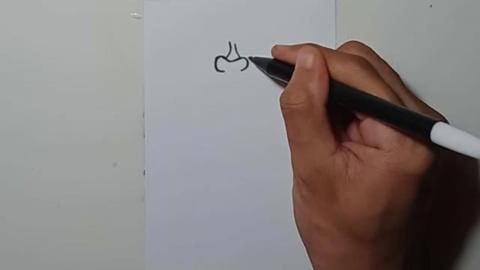 Drawing Graffity Character monkey holding bananas
