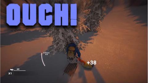 Sledding Through A TREE in Steep