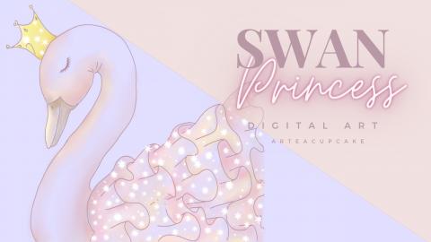 Magical Swan Princess Digital Art for Beginners | Relaxin...