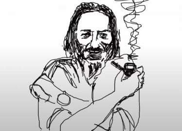 My Speed drawing of Alan Watts 