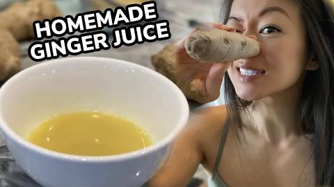 How to Extract Ginger Juice - Homemade Ginger Juice for F...