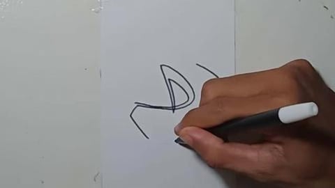 Drawing Graffity Letter D V3 Colour