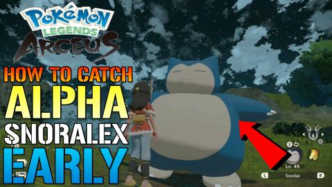Pokemon Legends Arceus: How To Catch ALPHA SNORALEX! Earl...