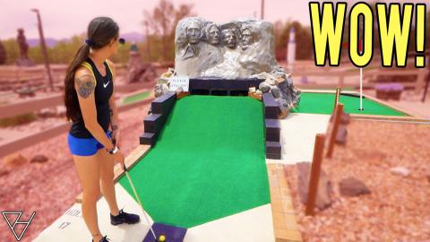 Back To Back Mini Golf Hole In One! - Awesome Course! - P...