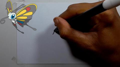 Drawing Pokemon BEAUTIFLY