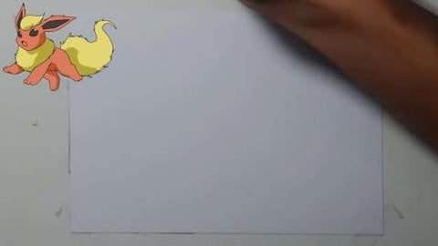 Drawing Pokemon FLAREON 