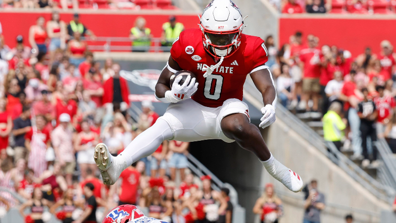 NC State running back hurdles LA Tech defender in college football win ...