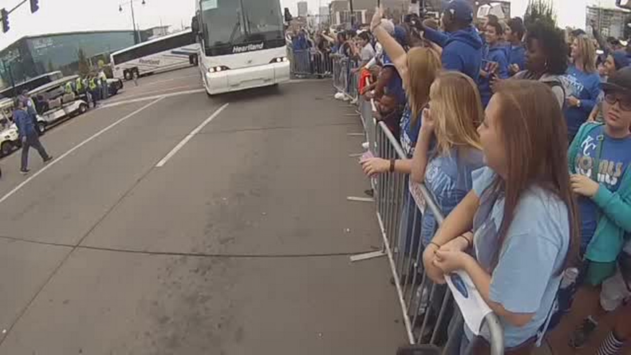 Royals fans bask in the glow of the World Series trophy