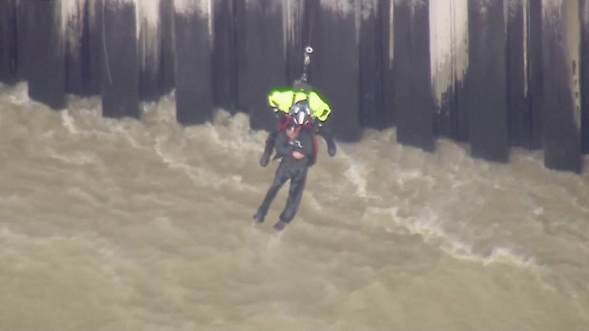 Watch Dramatic Rescue of Man Stranded in Raging Los Angeles River ...