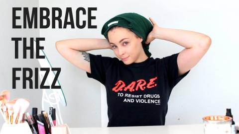 no products, no styling | letting my hair air dry 