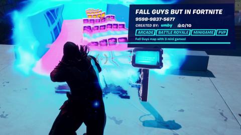 Fall Guys But In Fortnite - Solo Run Through