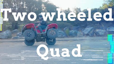 Quad ATV on 2 Wheels - Mad Riding Skills - Must See!!