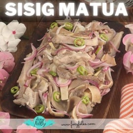 Sisig Matua- a classic Kapampangan dish! 