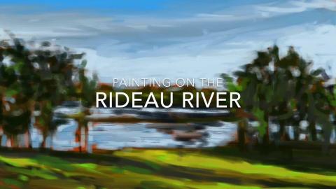 Latest Digital painting from the Rideau River in Canada 