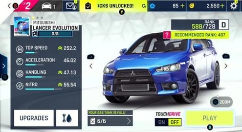 Asphalt 9: 5/9 Legendary Start level 6