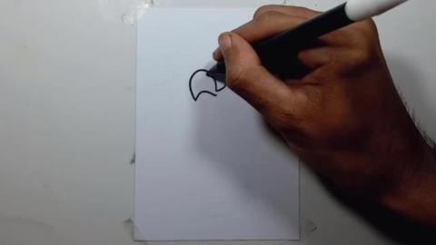 Drawing Grafiti FLAMINGO WEARING SMOKING shorts