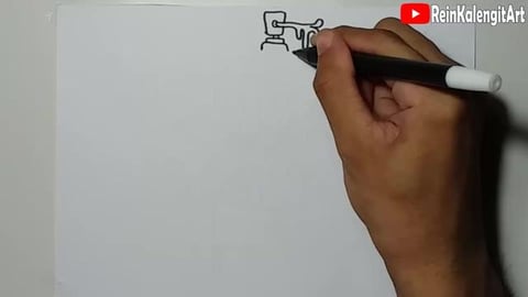 Drawing cool and slang pilox monster character graffiti