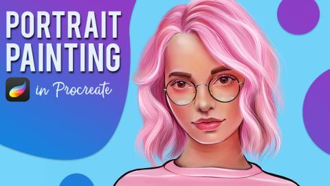 DIGITAL PORTRAIT PAINTING Procreate | The Procreate brush...