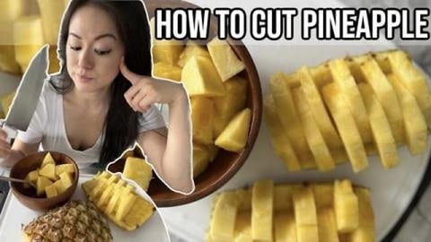 How to Cut and Serve Pineapple 2 Ways - WATCH YOUR FINGER...
