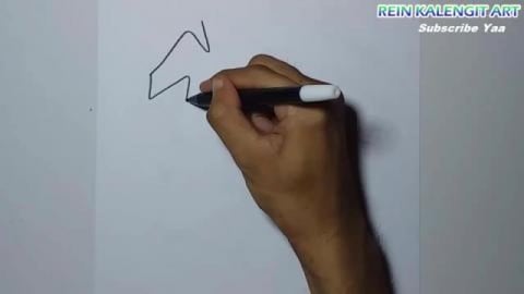 drawing gafity letter A #shorts