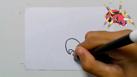 Drawing Pokemon Ariados shorts