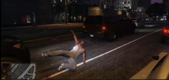 Did the car push me?