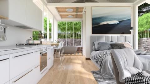 37 Sqm Modern Minimalist Tiny Home with Open Floor Plan