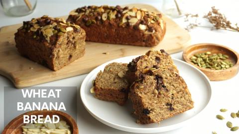 Healthy Whole Wheat Banana Bread