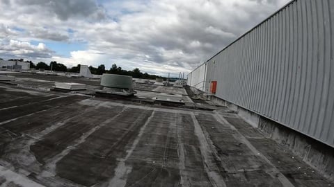ROOF OF ABANDONED FACTORY