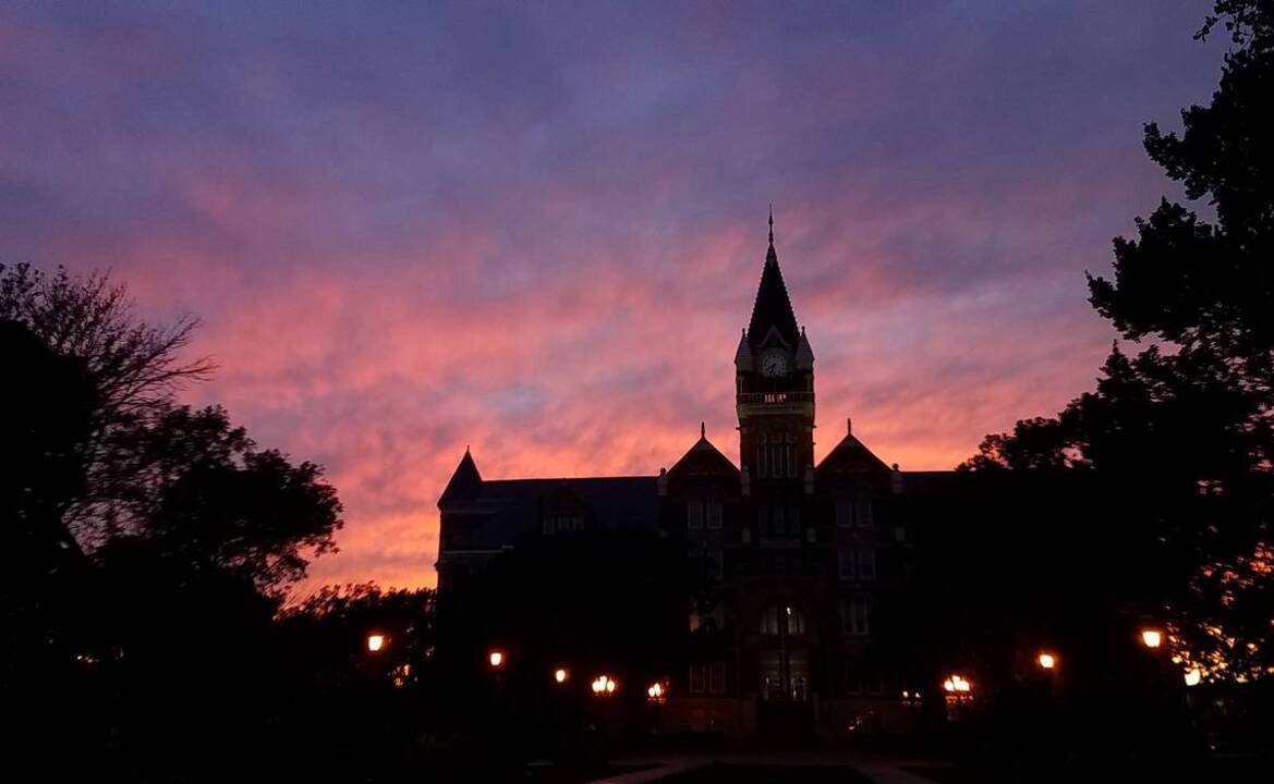 Atop the Friends University clock tower Sacramento Bee