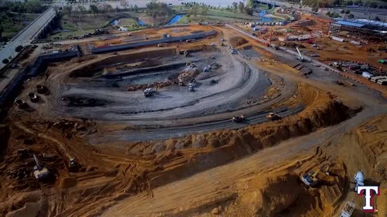 Official EarthCam 4K Time-lapse of Texas Rangers Globe Life Field 