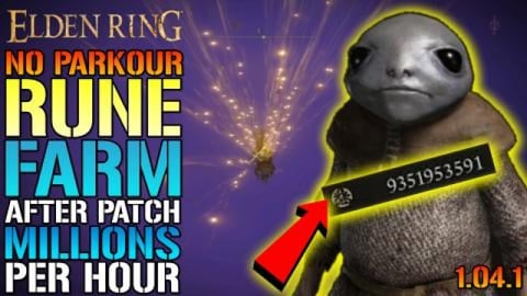 Elden Ring: NEW Rune Farm! AFTER PATCH! NO PARKOUR NEEDED...