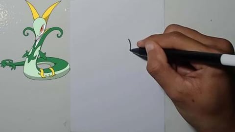 Drawing Pokemon serperlor