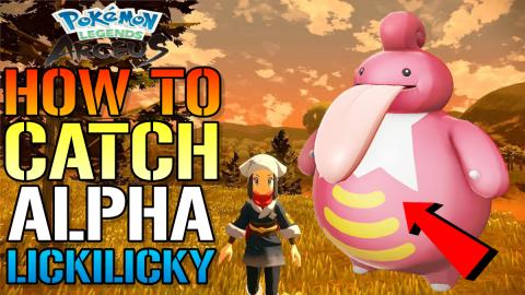 Pokemon Legends Arceus: How To Catch ALPHA LICKILICKY! Ea...