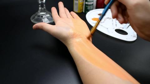 Giraffe Hand Painting